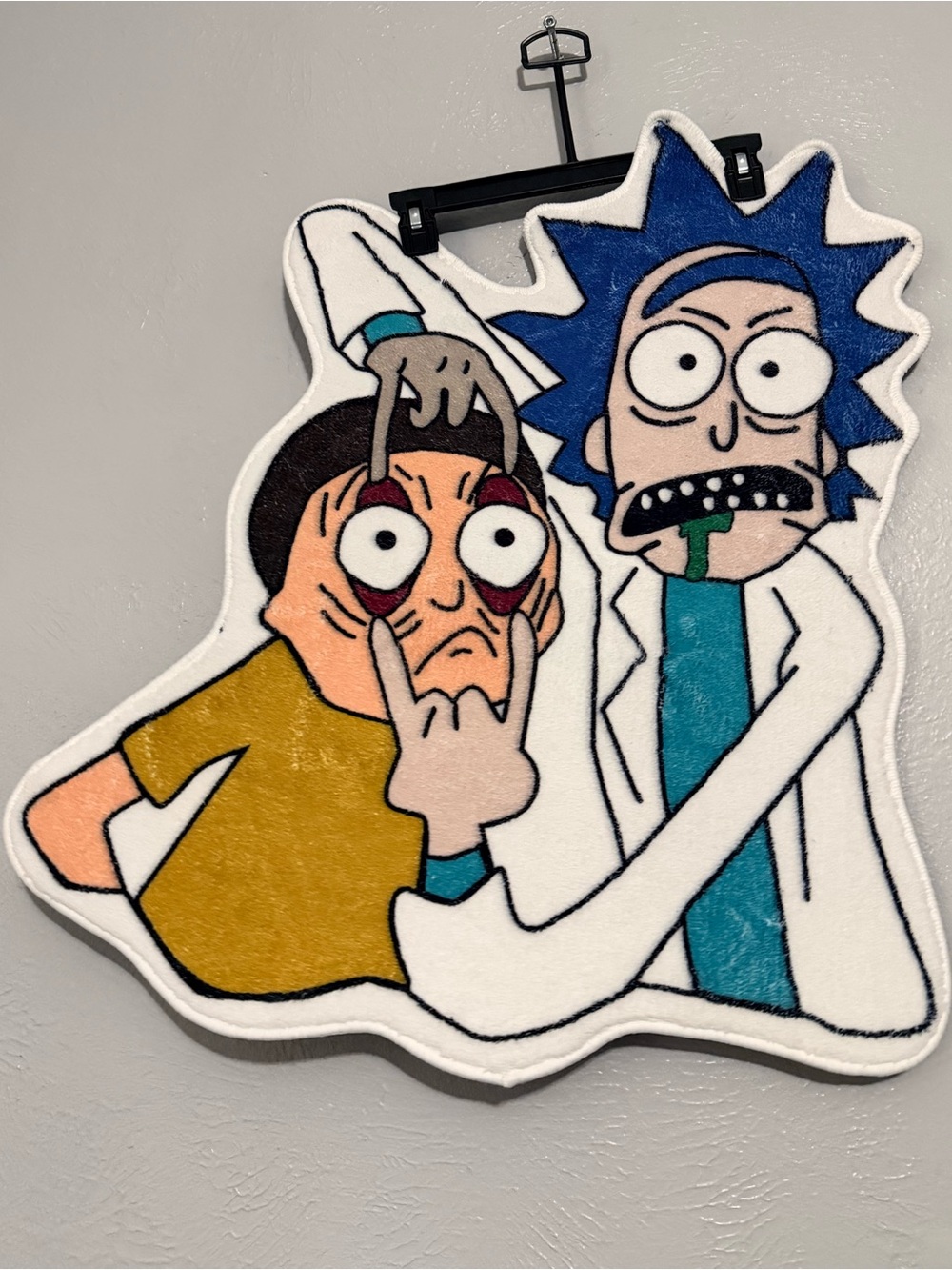 Rick and Morty Cut out Custom Made Rug/Room Decor